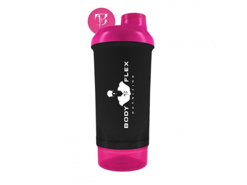 Shaker + zásobník růžový