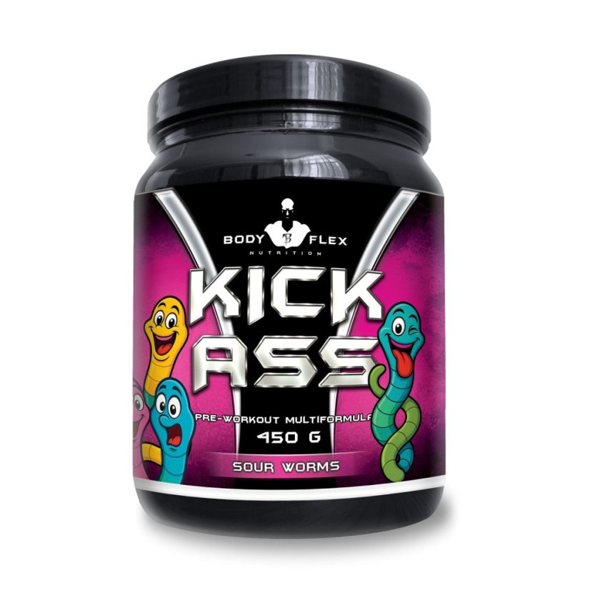 KICK ASS 450 g - Příchuť: Kyselé žížalky